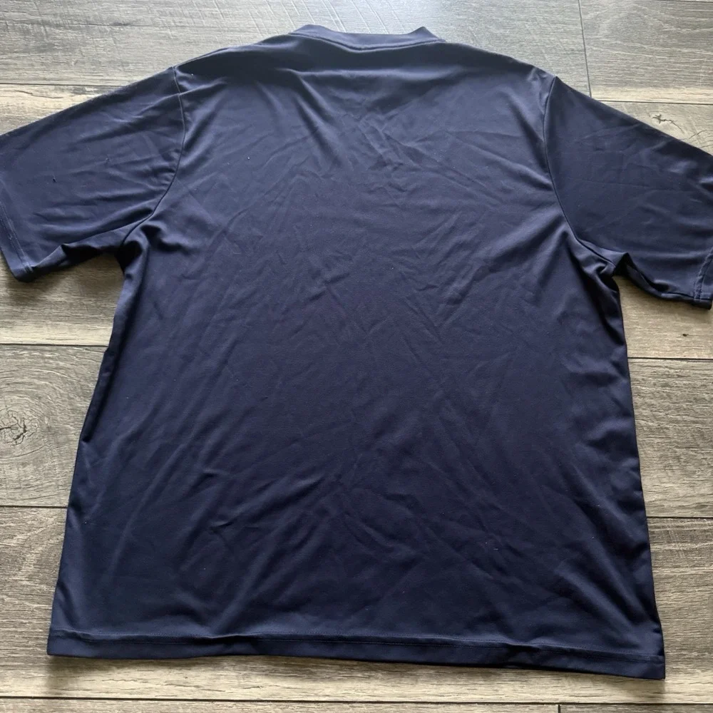 Vintage Reebok T-Shirt Mens XL Navy Blue Short Sleeve Athletic Workout Tee Y2K